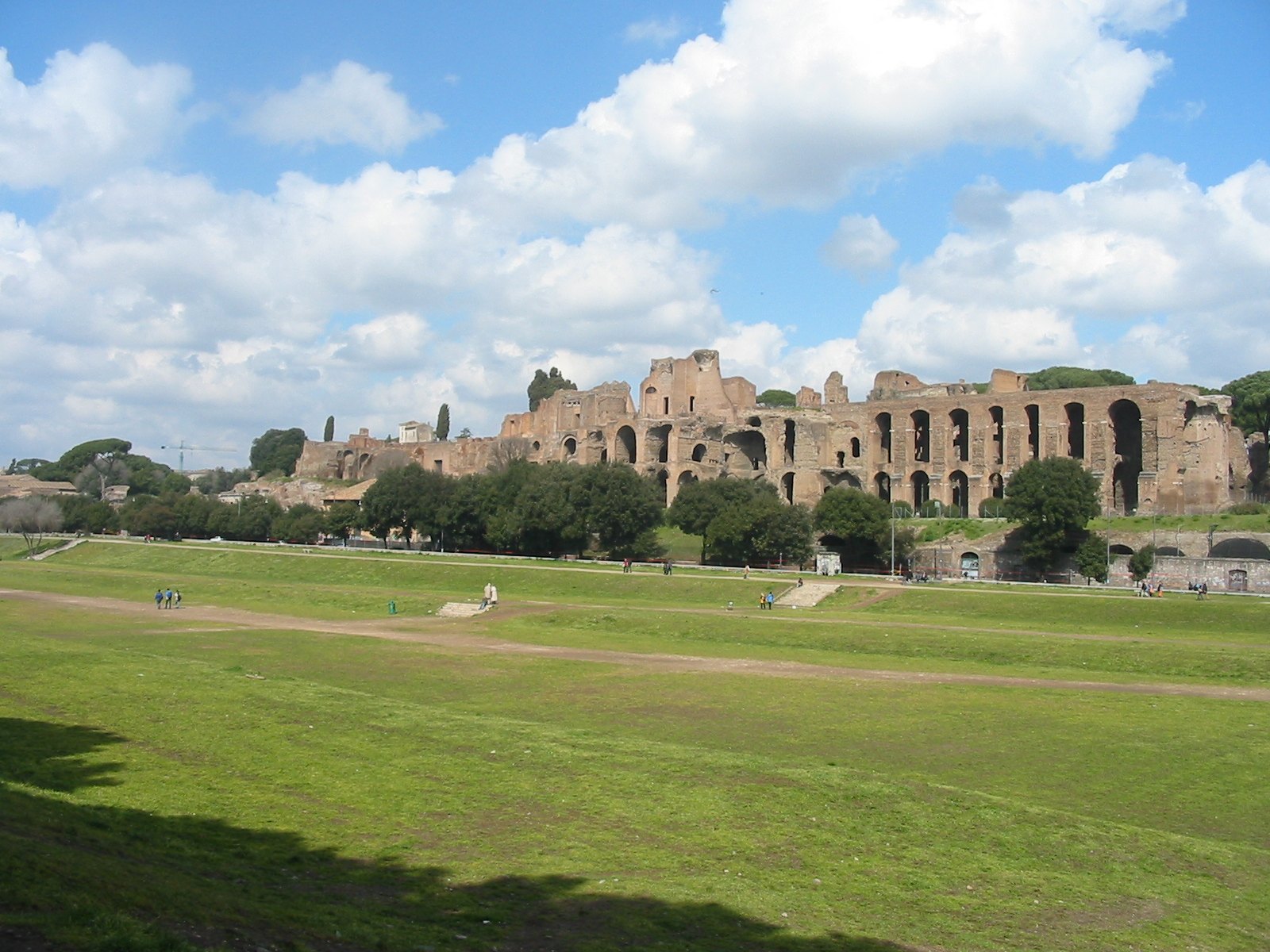 Circus Maximus und Palatin bei Tageslicht