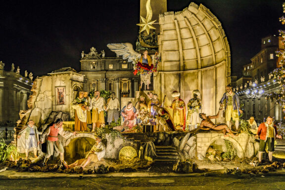 Christmas Decoration Piazza Rome Bigstock